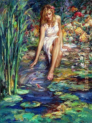 COOL WATER painting - Cao Yong COOL WATER art painting
